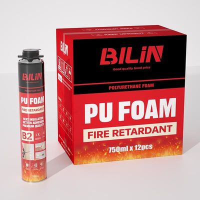 B2 Fire-Retardant Self-Extinguish Polyurethane PU Foam for Construction Glue and Adhesive Bonding Applications
