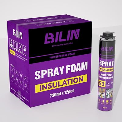 900ml Expandable PU Foam Spray High Bonding Mildew And Erosion Resistant