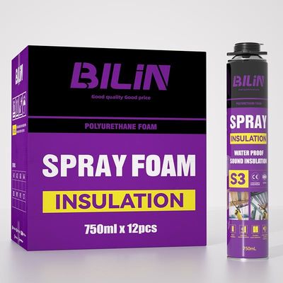 パーソナライズ可能な防火ポリウレタン泡 750ml 建築用多機能性