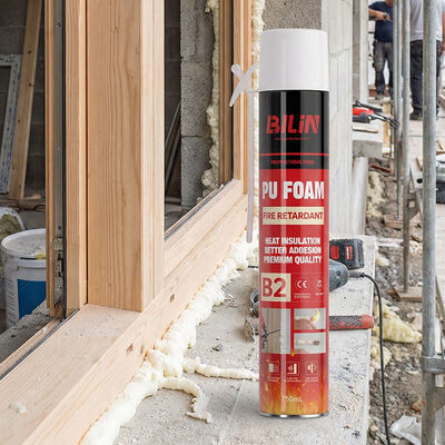 500ml 750ml B2難燃性ポリウレタンフォーム 手動ストロータイプ DIYひび割れ補修用